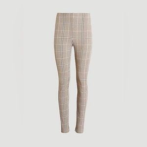 Ann Taylor The Audrey Pant in Plaid Brown Ivory 546193